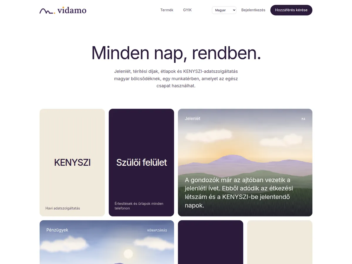 Vidamo home page